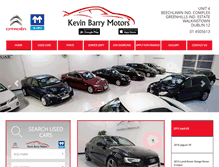 Tablet Screenshot of kevinbarrymotors.ie